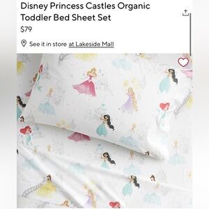 Pottery Barn Kids Toddler Sheet Set Disney Princesses